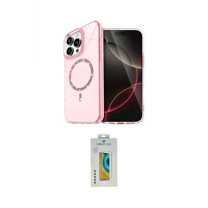 ieg™ iPhone 14 Pro Max Kılıf Kıvılcım Form Prime - Siyah Polymer Nano Ekran Koruyucu
