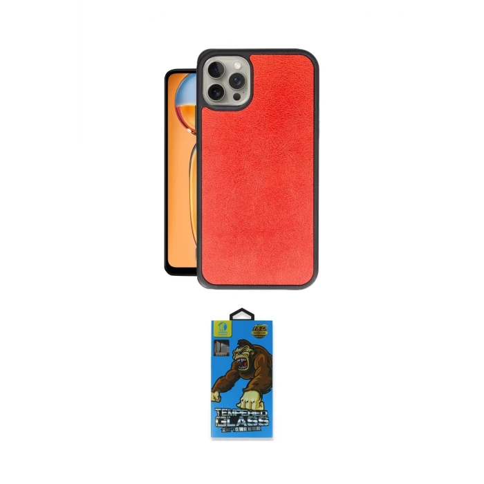 ieg™ iPhone 14 Pro Max Kılıf Kıvılcım Işık Serisi - Siyah 18D Cam Ekran Koruyucu
