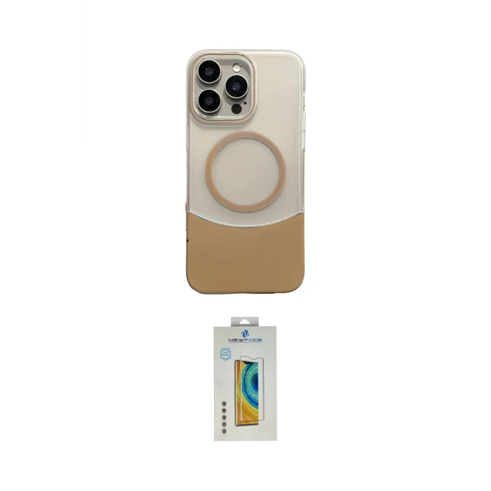 ieg™ iPhone 14 Pro Max Kılıf Kozmos Form Özel Seri - Siyah Polymer Nano Ekran Koruyucu