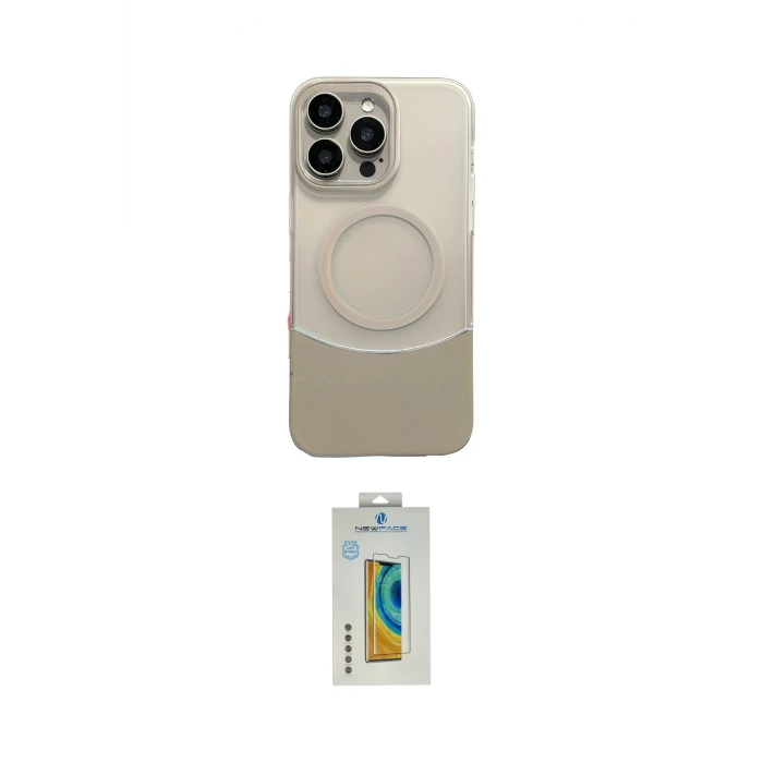 ieg™ iPhone 14 Pro Max Kılıf Kozmos Form Özel Seri - Siyah Polymer Nano Ekran Koruyucu