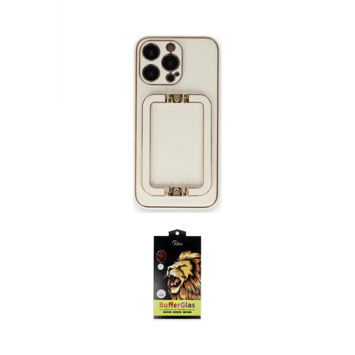 ieg™ iPhone 14 Pro Max Kılıf Kozmos Minimal Prime - Siyah Buffer Cam Ekran Koruyucu