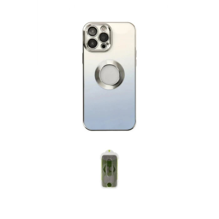 ieg™ iPhone 14 Pro Max Kılıf Kutup Yansıma Özel Seri - Siyah Joko Magic 5D Hayalet Cam