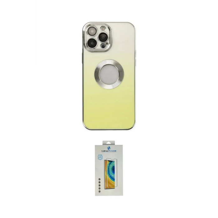 ieg™ iPhone 14 Pro Max Kılıf Kutup Yansıma Özel Seri - Siyah Polymer Nano Ekran Koruyucu