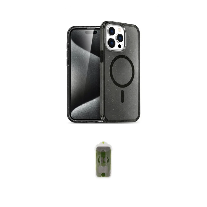 ieg™ iPhone 14 Pro Max Kılıf Nova Asil Prime - Siyah Joko Magic 5D Hayalet Cam