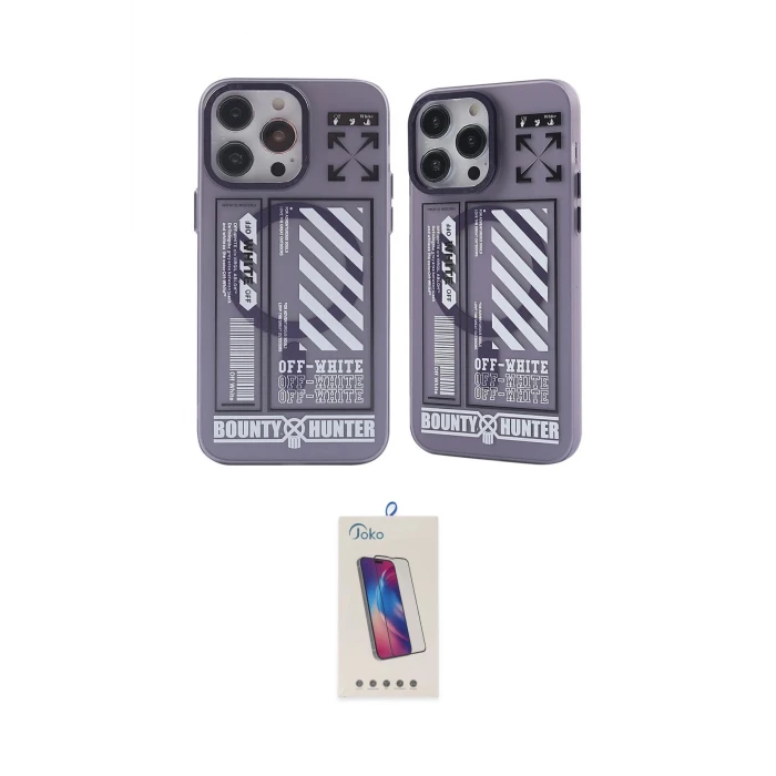 ieg™ iPhone 14 Pro Max Kılıf Nova Doku Koleksiyonu - Siyah Joko 5D Cam