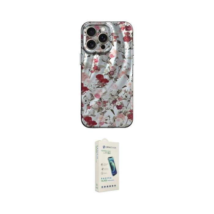 ieg™ iPhone 14 Pro Max Kılıf Nova Doku Prime - Şeffaf Pasifik Cam Ekran Koruyucu