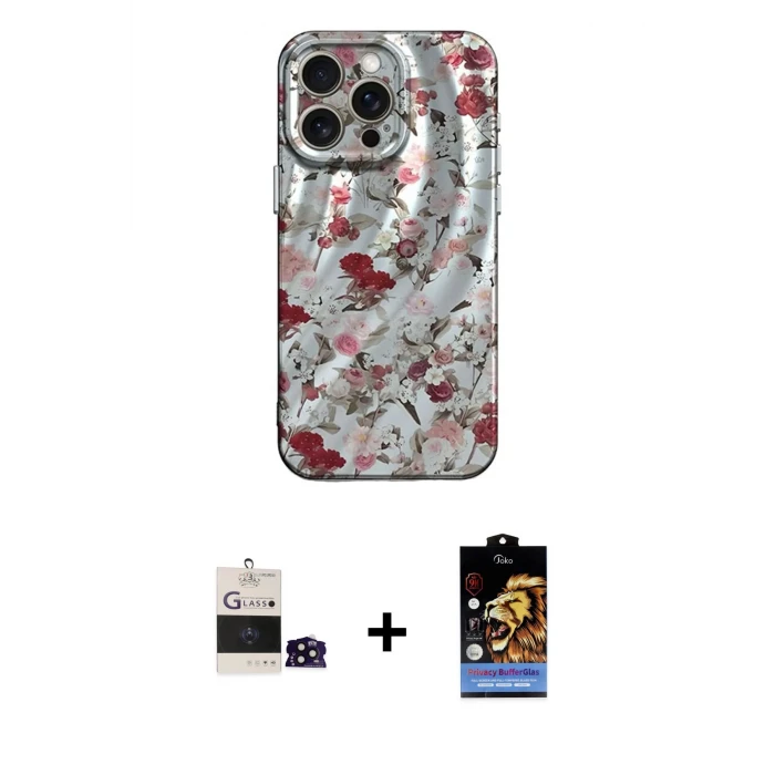 ieg™ iPhone 14 Pro Max Kılıf Nova Doku Prime - Siyah Buffer Hayalet Cam Ekran Koruyucu + Bilvis Titan Kamera Lens - SH
