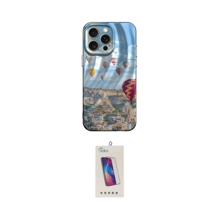 ieg™ iPhone 14 Pro Max Kılıf Nova Doku Prime - Siyah Joko 5D Cam