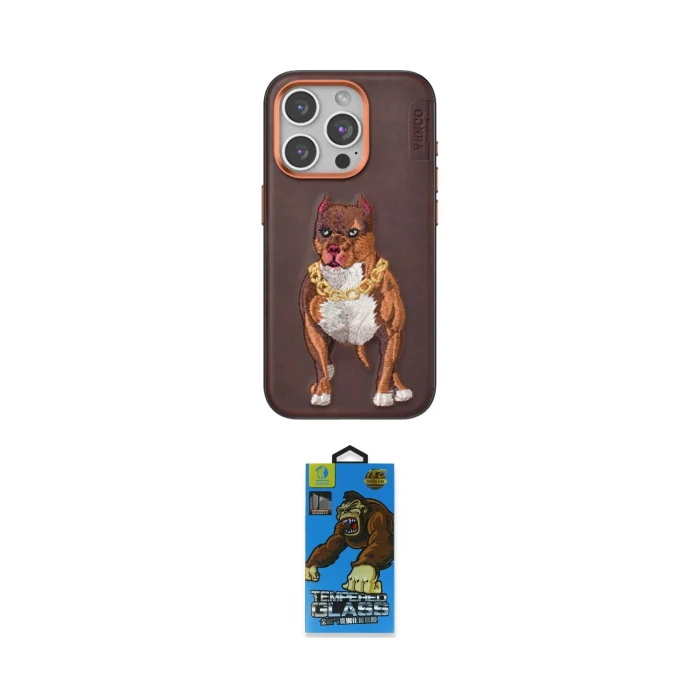 ieg™ iPhone 14 Pro Max Kılıf Nova Form Koleksiyonu - Siyah 18D Cam Ekran Koruyucu