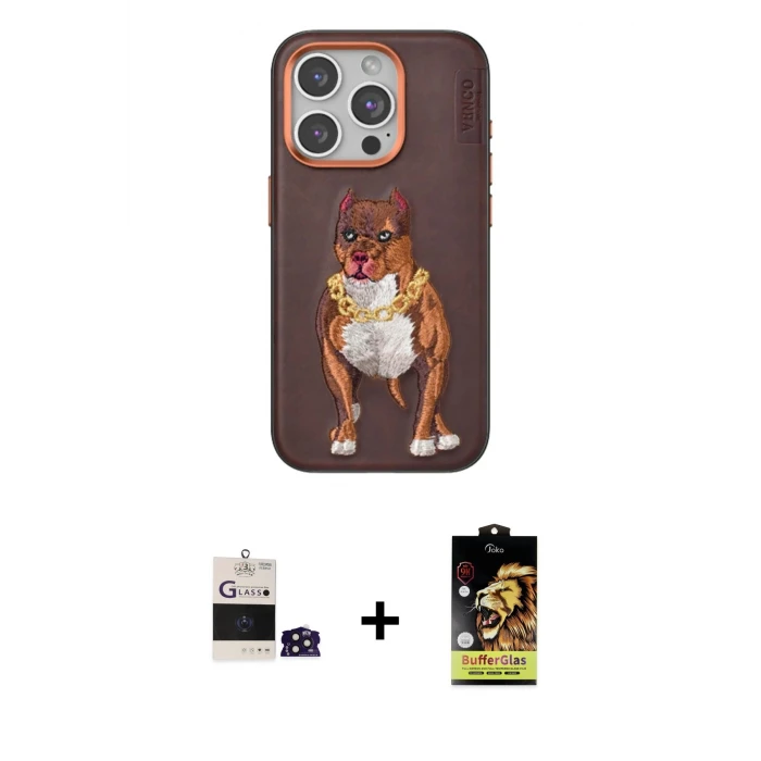 ieg™ iPhone 14 Pro Max Kılıf Nova Form Koleksiyonu - Siyah Buffer Cam Ekran Koruyucu + Bilvis Titan Kamera Lens - DNMR