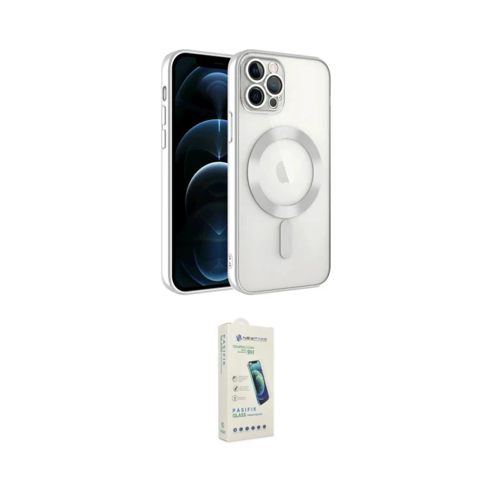 ieg™ iPhone 14 Pro Max Kılıf Nova Işık Özel Seri - Şeffaf Pasifik Cam Ekran Koruyucu