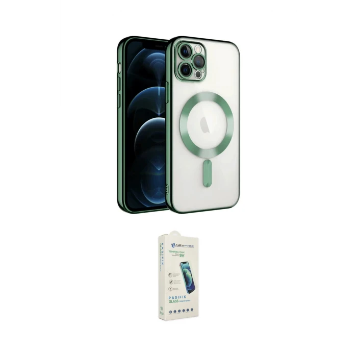 ieg™ iPhone 14 Pro Max Kılıf Nova Işık Özel Seri - Şeffaf Pasifik Cam Ekran Koruyucu