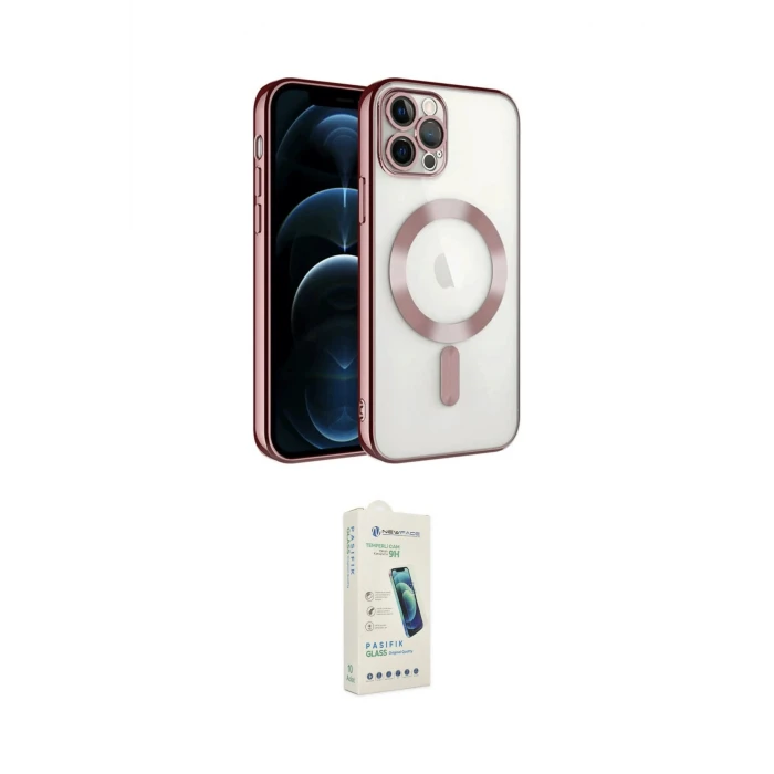 ieg™ iPhone 14 Pro Max Kılıf Nova Işık Özel Seri - Şeffaf Pasifik Cam Ekran Koruyucu