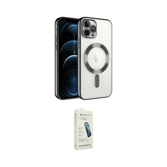 ieg™ iPhone 14 Pro Max Kılıf Nova Işık Özel Seri - Şeffaf Pasifik Cam Ekran Koruyucu