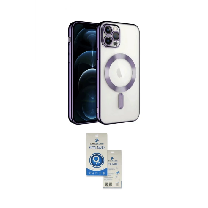 ieg™ iPhone 14 Pro Max Kılıf Nova Işık Özel Seri - Şeffaf Royal Nano Ekran Koruyucu
