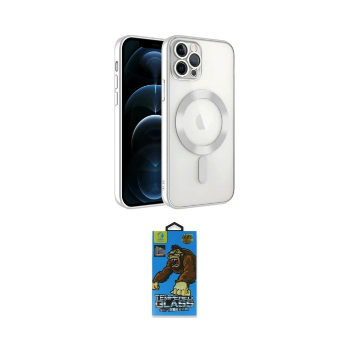 ieg™ iPhone 14 Pro Max Kılıf Nova Işık Özel Seri - Siyah 18D Cam Ekran Koruyucu
