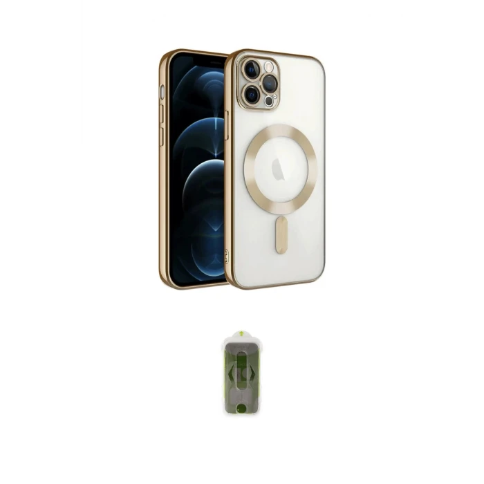 ieg™ iPhone 14 Pro Max Kılıf Nova Işık Özel Seri - Siyah Joko Magic 5D Hayalet Cam