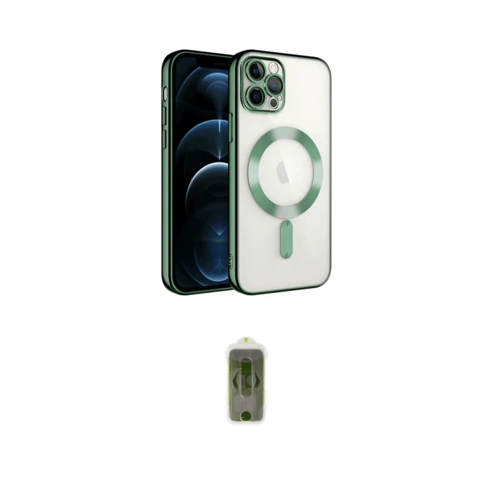 ieg™ iPhone 14 Pro Max Kılıf Nova Işık Özel Seri - Siyah Joko Magic 5D Hayalet Cam