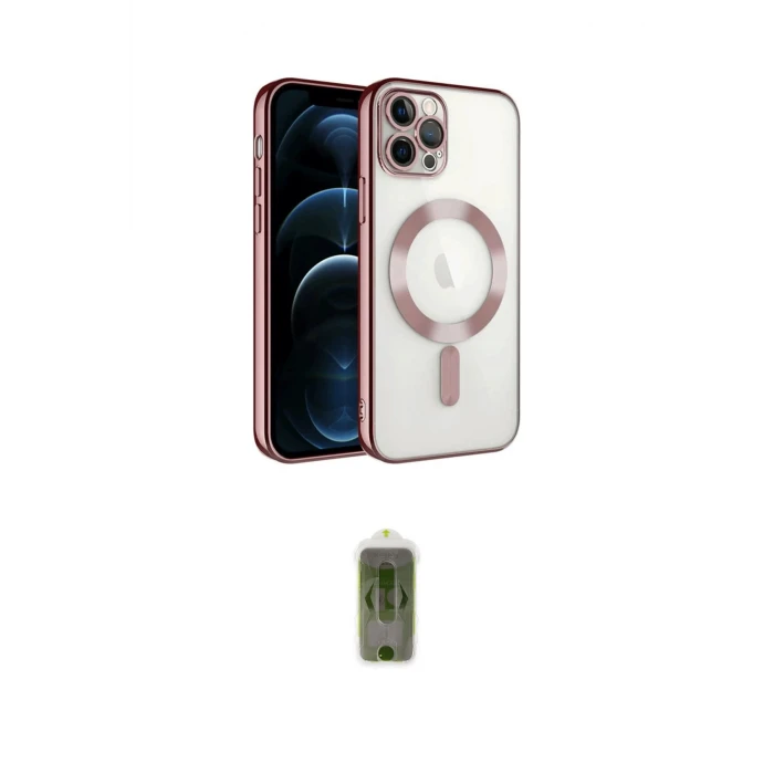 ieg™ iPhone 14 Pro Max Kılıf Nova Işık Özel Seri - Siyah Joko Magic 5D Hayalet Cam