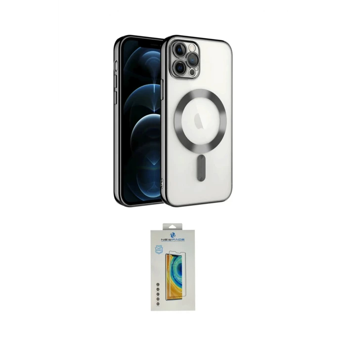 ieg™ iPhone 14 Pro Max Kılıf Nova Işık Özel Seri - Siyah Polymer Nano Ekran Koruyucu