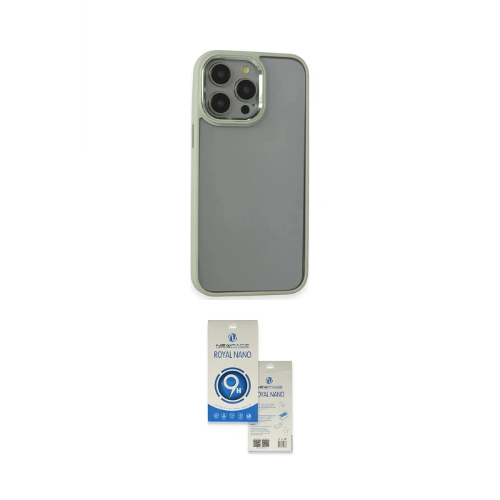 ieg™ iPhone 14 Pro Max Kılıf Nova Işık Serisi - Şeffaf Royal Nano Ekran Koruyucu