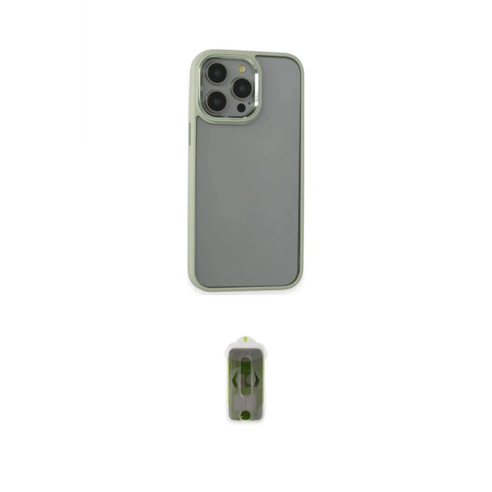 ieg™ iPhone 14 Pro Max Kılıf Nova Işık Serisi - Siyah Joko Magic 5D Hayalet Cam