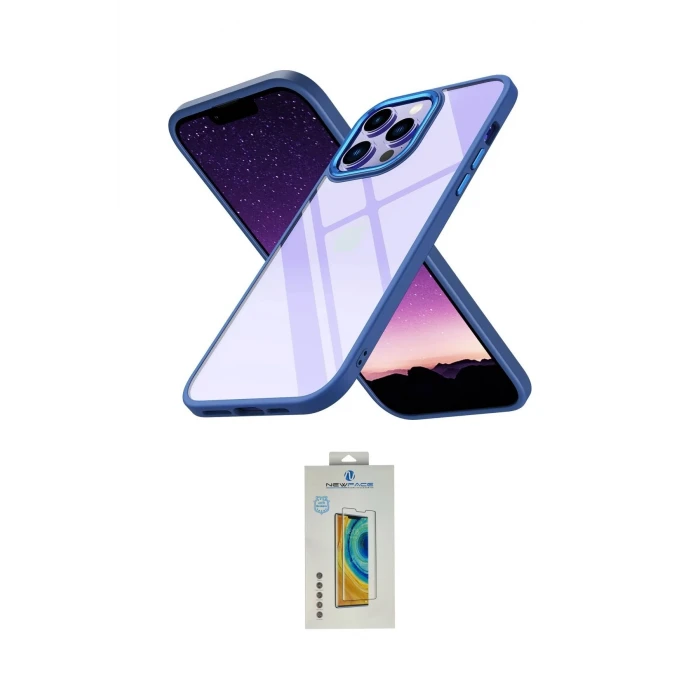 ieg™ iPhone 14 Pro Max Kılıf Nova Işık Serisi - Siyah Polymer Nano Ekran Koruyucu