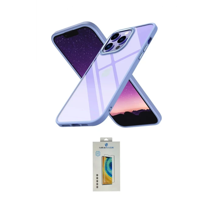 ieg™ iPhone 14 Pro Max Kılıf Nova Işık Serisi - Siyah Polymer Nano Ekran Koruyucu