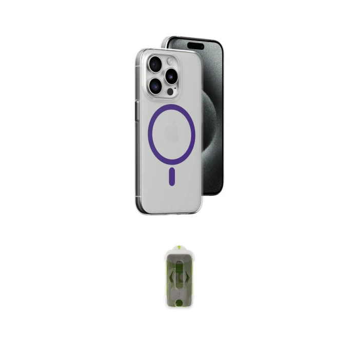 ieg™ iPhone 14 Pro Max Kılıf Odak Form Özel Seri - Siyah Joko Magic 5D Hayalet Cam