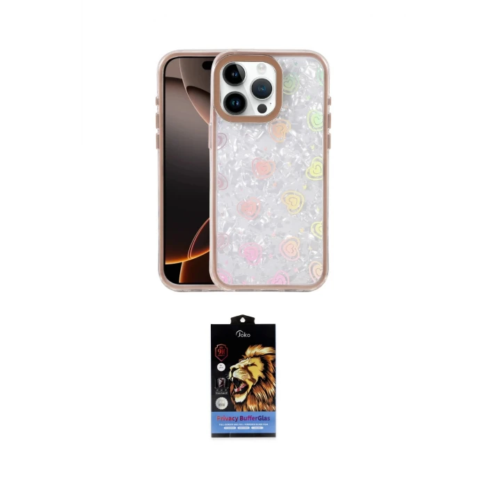 ieg™ iPhone 14 Pro Max Kılıf Odak Prime - Siyah Buffer Hayalet Cam Ekran Koruyucu
