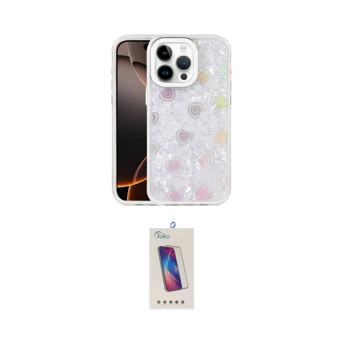 ieg™ iPhone 14 Pro Max Kılıf Odak Prime - Siyah Joko 5D Cam