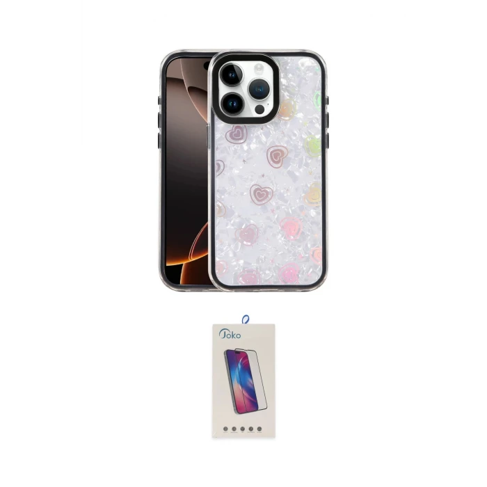 ieg™ iPhone 14 Pro Max Kılıf Odak Prime - Siyah Joko 5D Cam