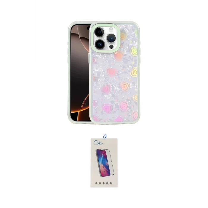 ieg™ iPhone 14 Pro Max Kılıf Odak Prime - Siyah Joko 5D Cam