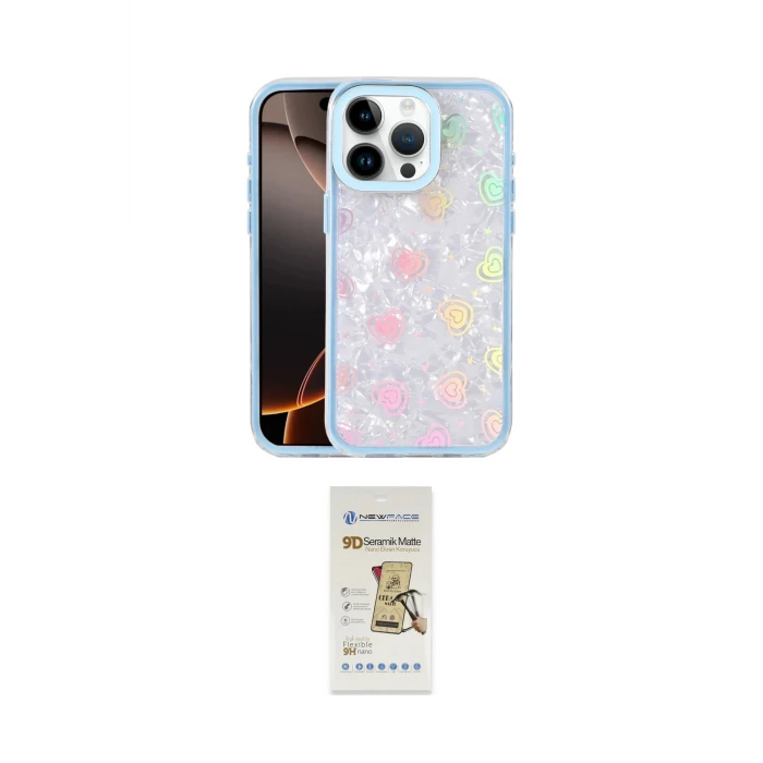 ieg™ iPhone 14 Pro Max Kılıf Odak Prime - Siyah Mat Seramik Nano Ekran Koruyucu