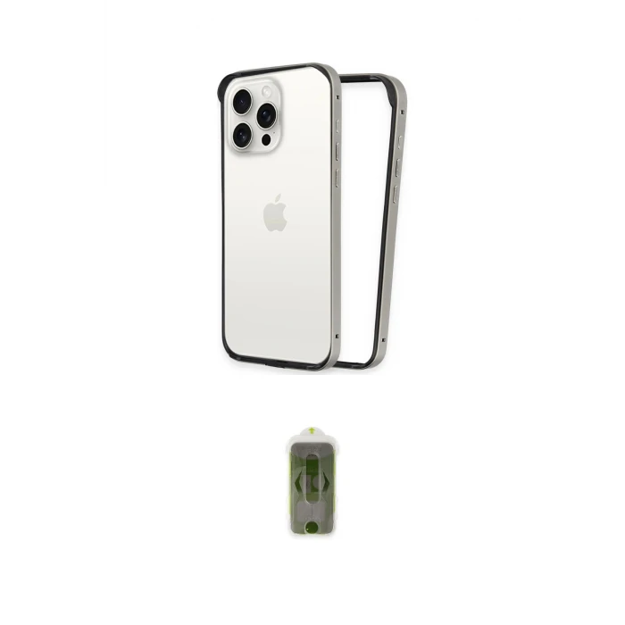 ieg™ iPhone 14 Pro Max Kılıf Pusula Asil Koleksiyonu - Siyah Joko Magic 5D Hayalet Cam
