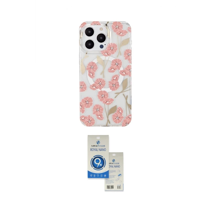 ieg™ iPhone 14 Pro Max Kılıf Pusula Form - Şeffaf Royal Nano Ekran Koruyucu
