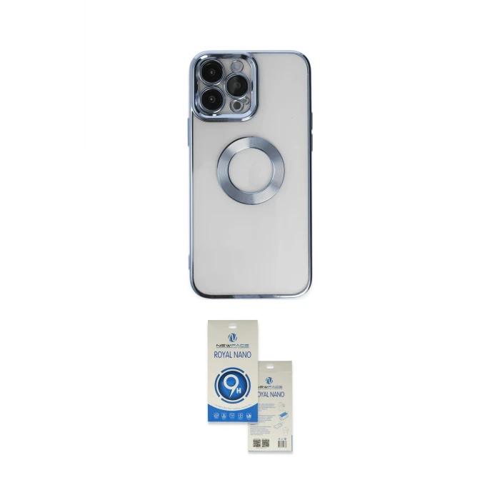 ieg™ iPhone 14 Pro Max Kılıf Pusula Form - Şeffaf Royal Nano Ekran Koruyucu