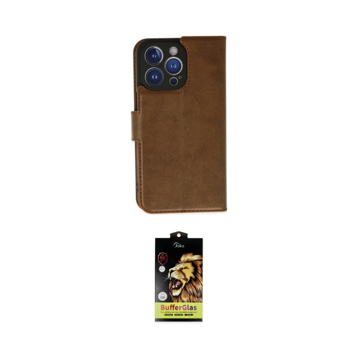 ieg™ iPhone 14 Pro Max Kılıf Siluet Işık Serisi - Siyah Buffer Cam Ekran Koruyucu