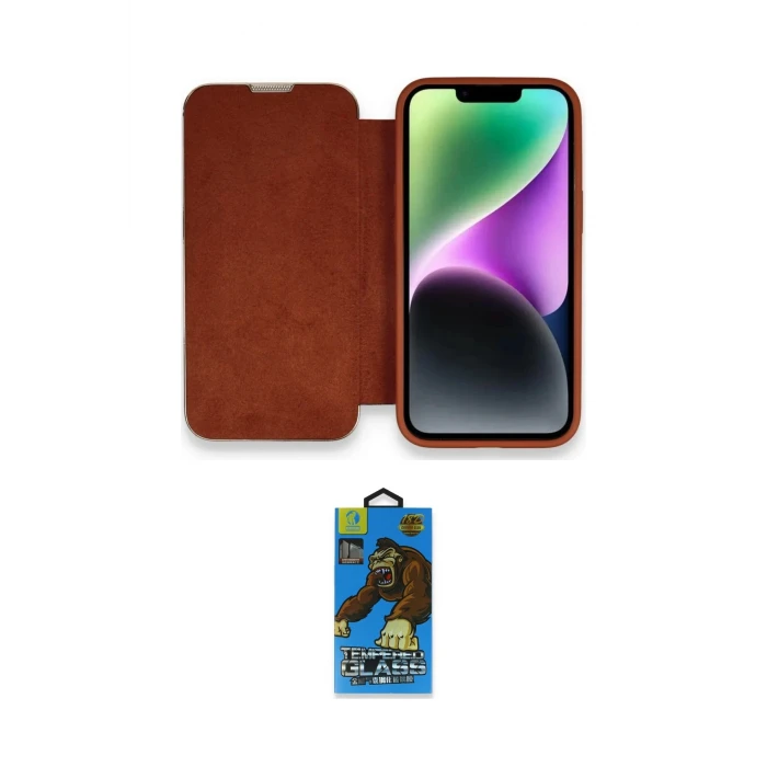 ieg™ iPhone 14 Pro Max Kılıf Siluet Minimal Serisi - Siyah 18D Cam Ekran Koruyucu
