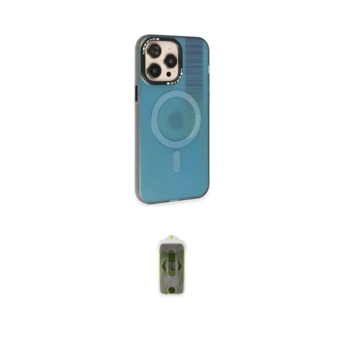 ieg™ iPhone 14 Pro Max Kılıf Siluet Modern Koleksiyonu - Siyah Joko Magic 5D Hayalet Cam