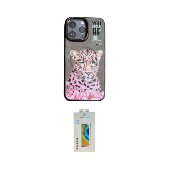 ieg™ iPhone 14 Pro Max Kılıf Siluet Modern Özel Seri - Siyah Polymer Nano Ekran Koruyucu
