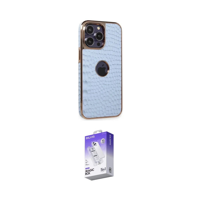 ieg™ iPhone 14 Pro Max Kılıf Ufuk Form Prime - Siyah Bilvis 5in1 3D Magic Cam Ekran Koruyucu