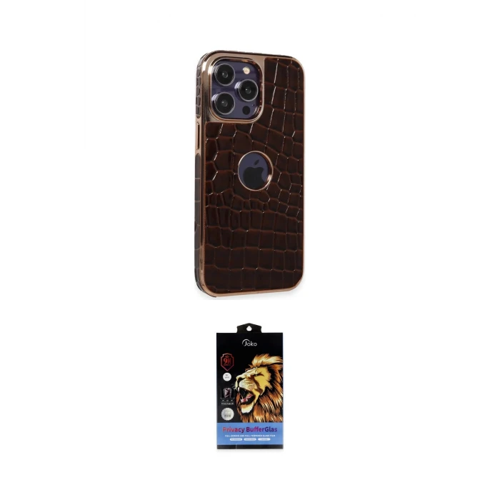 ieg™ iPhone 14 Pro Max Kılıf Ufuk Form Prime - Siyah Buffer Hayalet Cam Ekran Koruyucu