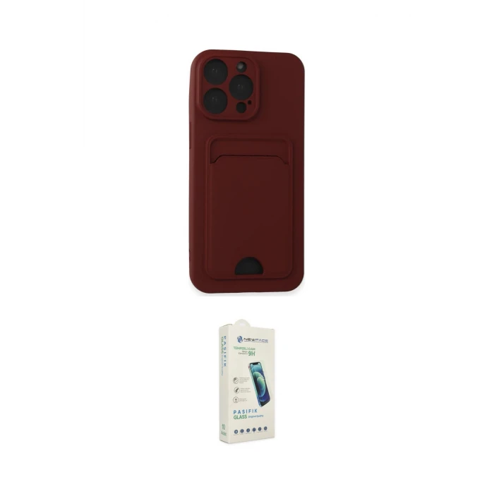 ieg™ iPhone 14 Pro Max Kılıf Vadi Çizgi Prime - Şeffaf Pasifik Cam Ekran Koruyucu