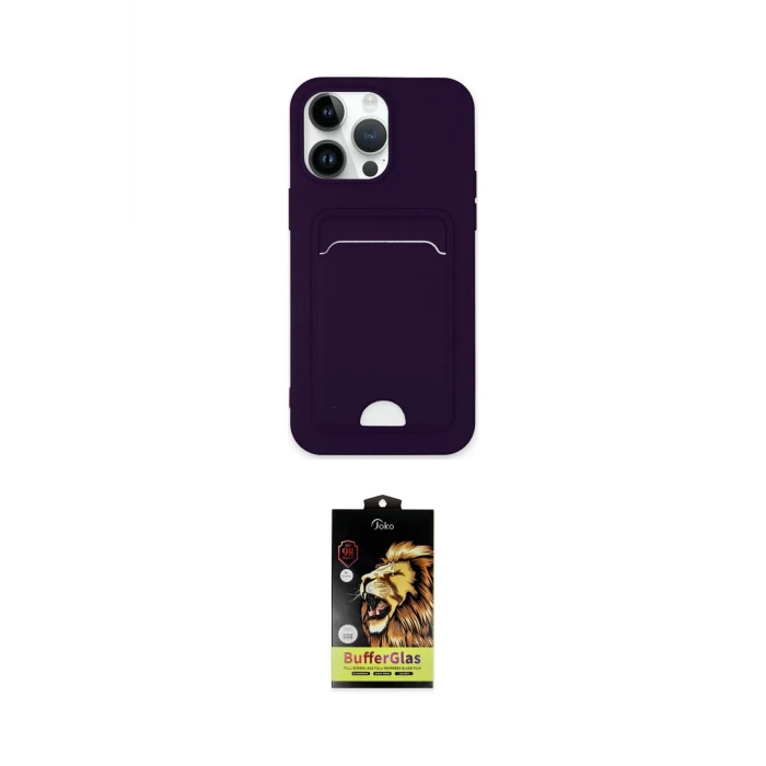ieg™ iPhone 14 Pro Max Kılıf Vadi Çizgi Prime - Siyah Buffer Cam Ekran Koruyucu