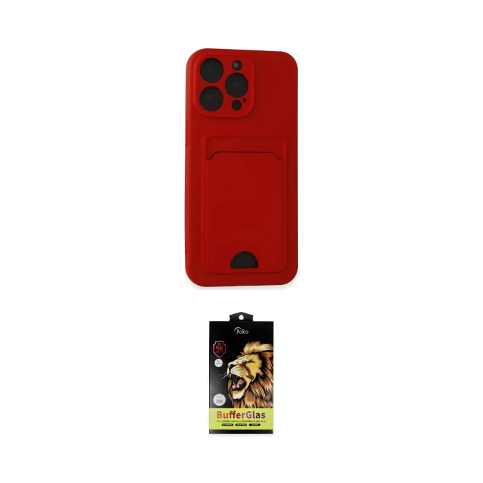 ieg™ iPhone 14 Pro Max Kılıf Vadi Çizgi Prime - Siyah Buffer Cam Ekran Koruyucu