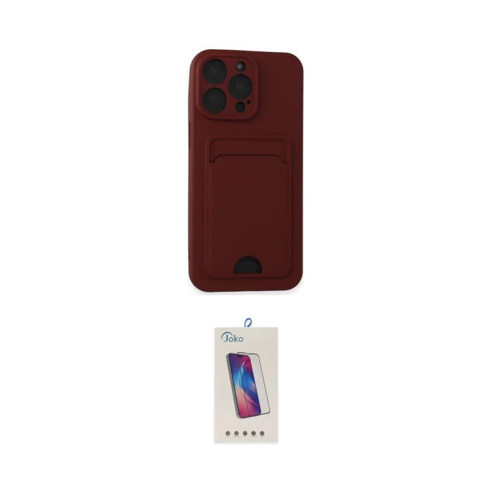 ieg™ iPhone 14 Pro Max Kılıf Vadi Çizgi Prime - Siyah Joko 5D Cam