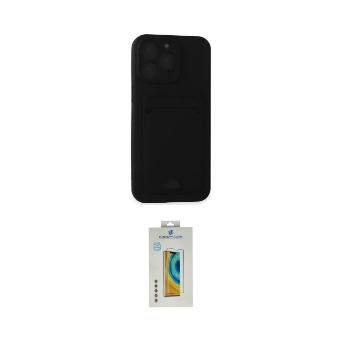 ieg™ iPhone 14 Pro Max Kılıf Vadi Çizgi Prime - Siyah Polymer Nano Ekran Koruyucu