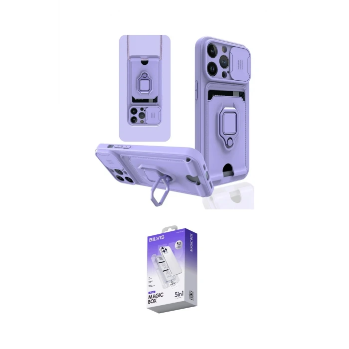 ieg™ iPhone 14 Pro Max Kılıf Vadi Form Prime - Siyah Bilvis 5in1 3D Magic Cam Ekran Koruyucu