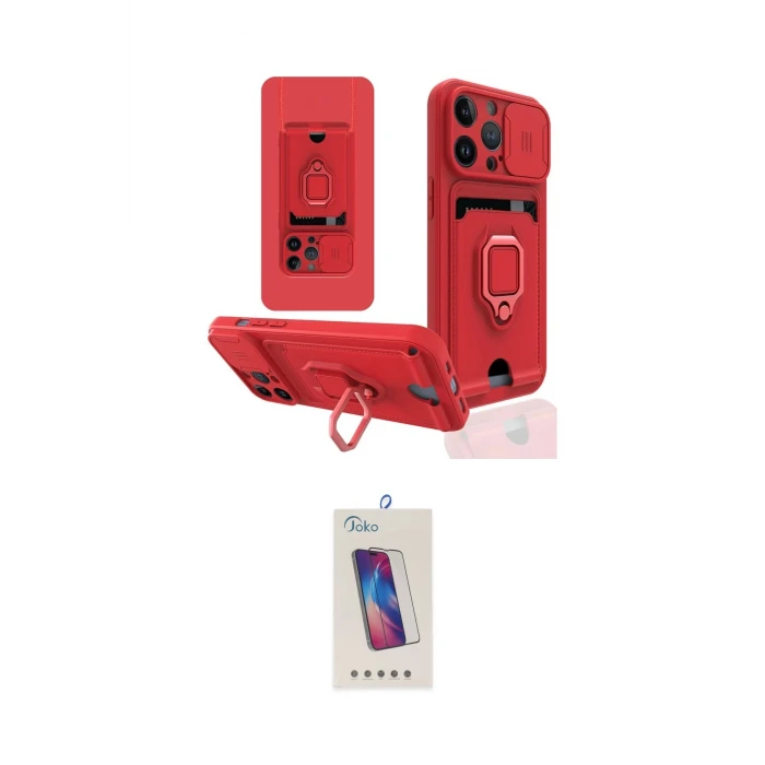 ieg™ iPhone 14 Pro Max Kılıf Vadi Form Prime - Siyah Joko 5D Cam